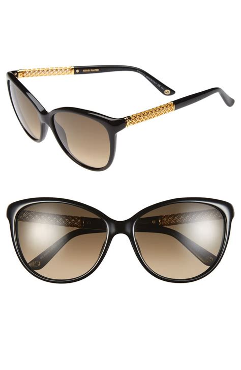 gucci women's 57mm cat eye sunglasses|best designer cat eye sunglasses.